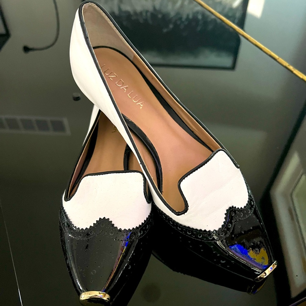 Brazilian made Black and White Loafers
